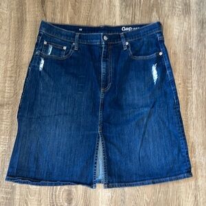 Gap Split Denim Skirt